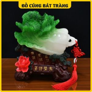 Bắp Cải Phong Thủy Vạn Sự Như Ý - Bách Tài Tụ Lai (Bột Đá Cao Cấp)