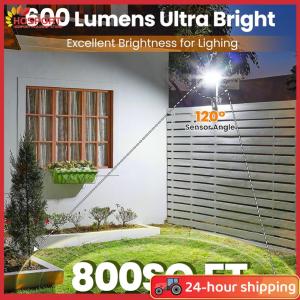 【HOSPORT】Solar Wall Light Solar Powered Flood Light IP65 Waterproof Motion Sensor LED Induction Lamp 3 Modes for Garden Yard Path