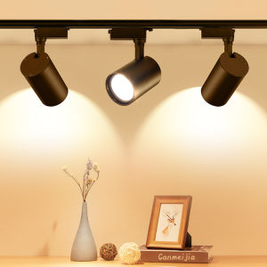 CHENBEN Full Set Led Track Light (3 lights + 1 M Rail) Ceiling Spot Lights COB Track Lamp 12W 20W 30W 40W Aluminum Track Lighting Rail Spot Led For Kitchen Store