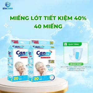 40 Miếng Lót Bổ Sung Canny dùng kèm Tã Quần Người Lớn siêu thấm hút siêu tiết kiệm