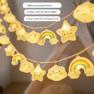 Christmas String lights Star Cloud Mini Colorful Light Kids Tent Lamp Birthday Decorative Lamp fairy lights