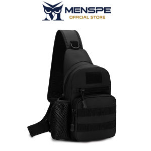 MENSPE Multifunctional Chest Bag Men Outdoor Hiking Bag Waterproof Travel Shoulder Bag Large Capacity Lightweight Sports Fitness Backpack Casual Shoulder Bag School Bag Camping Bag