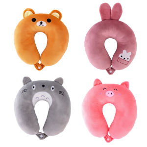U-shaped Neck Pillow Memory Foam Travel Office Nap Pillow for Cervical Spine Outdoor Cartoon Pillow
