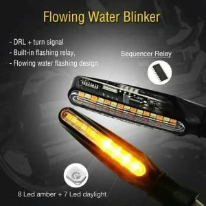 Lampu Reteng Sein Led Panah Running 2 in 1 isi sepasang