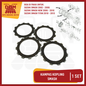 Kampas Kopling Smash Set Isi 4 (KAGAYAKU) Plat Disk Clutch Suzuki Smash Lama New Shogun 125