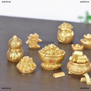 [COD] ourlove ฮวงจุ้ยมงคล Fa Cai กระเป๋าเงินทองต้นไม้โชคดีโชคดีนำโชคตามเทศกาลฤดูใบไม้ผลิงานฝีมือตกแต่งบ้านรถ