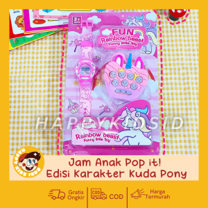 Jam Tangan Fun Cute Bunny Funny Little Toy Kuromi Lotso Unicorn Stela [Bonus Pop IT]
