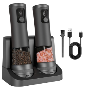 Thông Minh Máy xay tiêu điện với hiển thị điện nhanh 100ml rõ ràng buồng chống tràn cơ sở Bìa