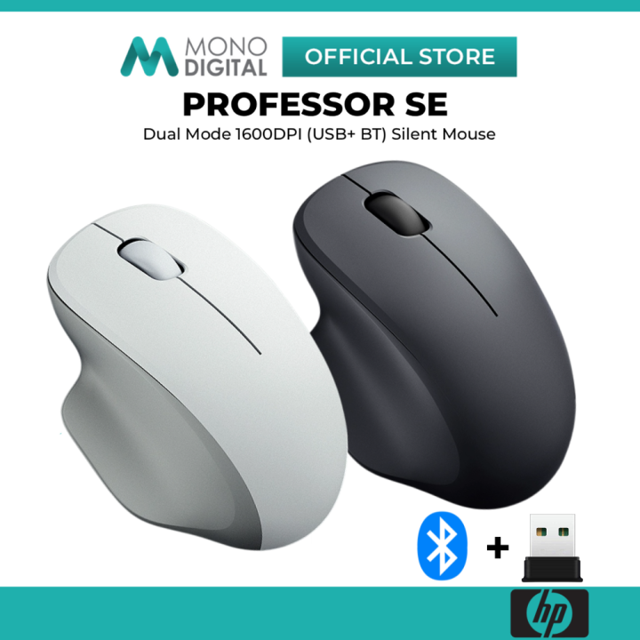 HP PROFESSOR SE 1600DPI DUAL MODE (2.4GHZ + BLUETOOTH 5.4) SILENT MOUSE WITH 3 BUTTON AND ERGONOMIC DESIGN MICE