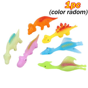 1/5pcs Funny Dinosaur Finger Toys Kid Children Creative Cartoon Animals Stress Relief Shooting Playing Games Vent Catapult Gift