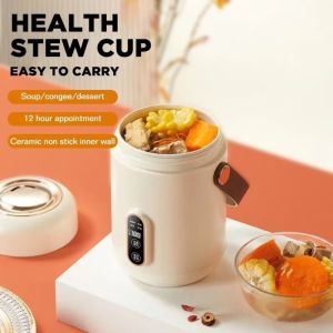 SWIFTTIDE Multifunctional Electric Cooker Portable Insulation Electric Kettle Heating Pot  Smart Mini Stew Cup Office