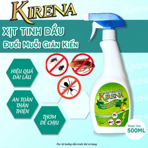 Chai Dung Dịch Dạng Xịt Thảo Mộc Đuổi Muỗi Côn Trùng KIRENA 500ml Thân Thiện Người Dùng - Xua Đuổi Muỗi Gián Côn Trùng