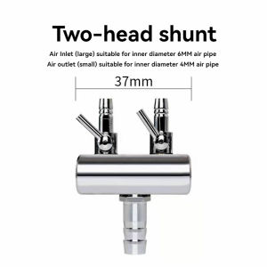 12-Head Aquarium Air Pump Diverter Stainless Steel Fish Tank Oxygenation Accessory 6mm Inner Diameter