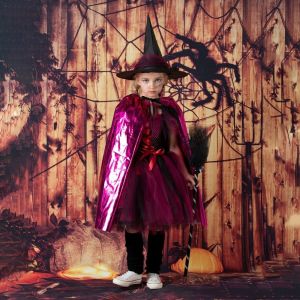 angchi halloween costumes for kid baby 万圣节儿童服装 Coat Grim Reaper Cloak Multipurpose Nightclub Bar Dress Halloween Kids Cape Punk Cosplay Costume Witches Robes Children
