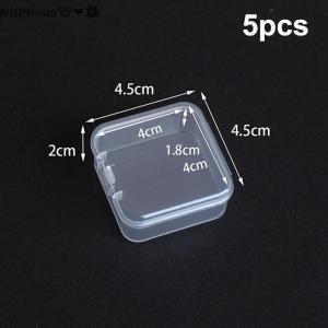 WP💓💛💖 PP Storage Box Mini Transparent Plastic Case Container Square Rectangle Packaging Box For Jewellry Beads Small Items