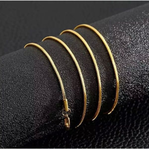 KALUNG TITANIUM PRIA DAN WANITA MODEL BULAT ANTI KARAT BEST SELLER