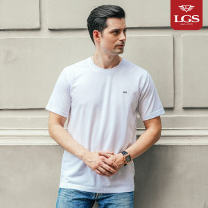 LGS - Kaze Collection - Kaos Pria Lengan Pendek Katun - Kaos Polos Bertekstur  - Color Series - Slim Fit - Putih - JTS.322.S3520F.32.C