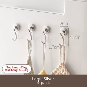 Classy Luxe Magnetic Hook Refrigerator Magnet No Punching Hanging Hook for Home Kitchen Bar Storage Organization