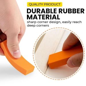 Reusable Limescale Eraser Non Scratch Mirror Faucet Rubber Brush Multi-purpose Kitchen Cookware Rust Remover Tool