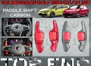 VOLKSWAGEN GOLF MK8 VW GOLF 8 GTI TSI PADDLE SHIFT CARBON FIBER FORGED CARBON FIBER SHIFT EXTENSION STEERING WHEEL PEDAL