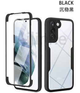 For Samsung Galaxy A55 A35 A25 A15 A05 A05S 5G Phone Case 360 Double Layer Full Body Protection Transparent Phone Cover