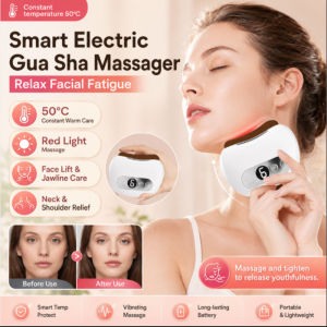 Smart Electric Gua Sha Scraper Face Massager Facial Lifting Tool Skin Care Device Efficient Body Scraping Beauty Health