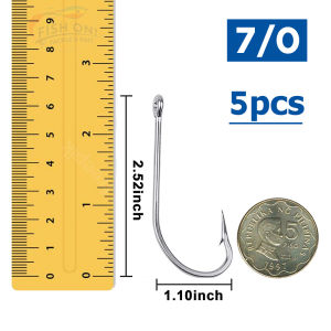 5pcs MUSTAD 3407D Big Fishing Hooks Long Shank for Big Baits (REPACKED)