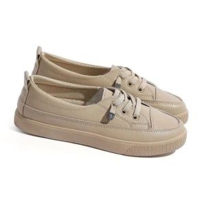 SS / Sepatu Sneakers Kanvas Wanita Import warna Putih / Beige 229