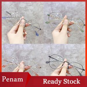 [PAM] Classic Elegant Metal Round Frame Anti Blue Light es Women Vintage Retro Eye Protection Fashion Eyewear