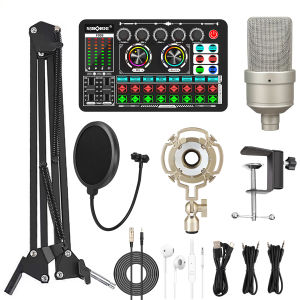 Siborie COD Complete Package F999+U87 103 Soundcard Mic SET With complete cantilever bracket