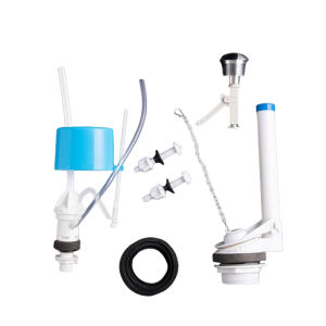 1Set Toilet Water Tank Fitting Toilet Flush Kit Set Level Type/Push Button Type