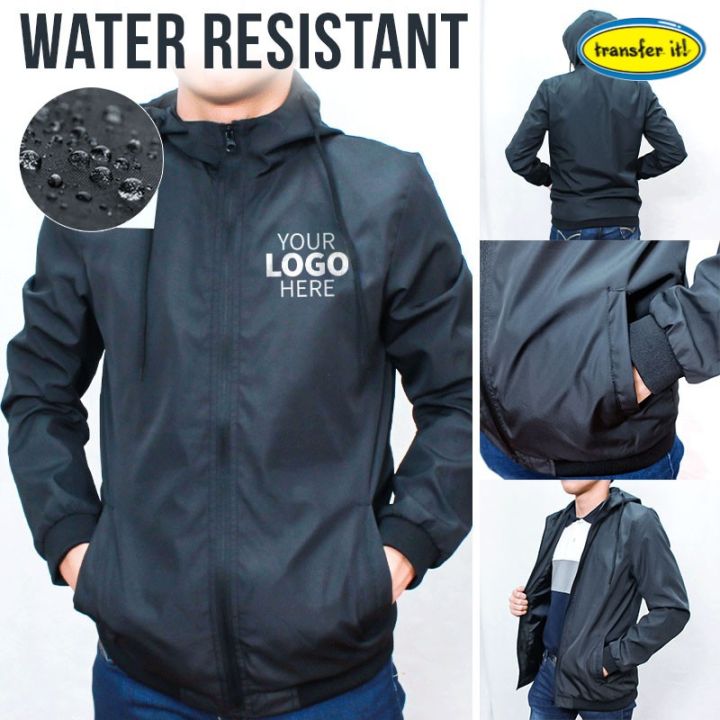 Windbreaker Water Resistant Jacket W Hood Personalized Logo Print Promotional Offer Embroidery Men North Face Jacket Windbreaker Sweatshirt With Hood Lazada Lazada PH