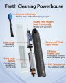 Electric Toothbrush for Adults, Sonic Toothbrush with 3 Intensity Levels & 5 Modes, One Charge for 90 Days, Rechargeable Electric Toothbrush with 6 Toothbr. 