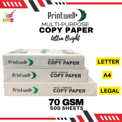 Hard Copy Printwell Bond Paper A4 - Per ream 500 sheets 70 gsm