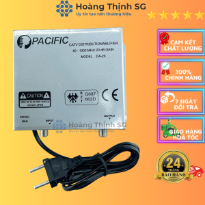 Bộ Khuếch đại tín hiệu truyền hình cáp Pacific DA20 mới 100% - bảo hành 12 tháng