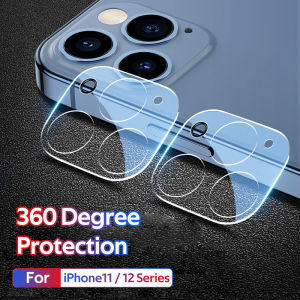 3Dกล้องป้องกันเลนส์กระจกเทมเปอร์Protector (Full Coverage) สําหรับIPhone 12 / 12 Mini / 12 Pro Max / 11 /11 Pro Max (ดีไซน์ใหม่)