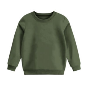 Sweater Polos Anak Laki-Laki Perempuan 1-10 Tahun Warna Army