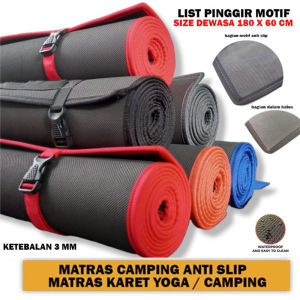 AIMPRO Matras Camping Size 200 x 60 cm Anti Slip - Matras yoga - Matras Olahraga - Matras Cacing - Alas Yoga - Matras Gunung - Matras Touring - Matras Karet Gulung - Matras Spons - Matras Outdoor