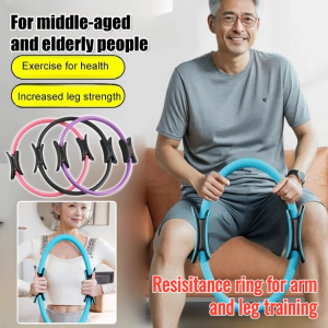 Easy Exercise at Home [Walking with the Wind] Limb Resistance Circle for Middle-aged and Elderly People Leg Training Strength Muscles Non-Slip Multi-Functional Pilate Ring