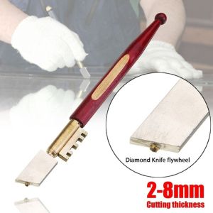 CEMOMEF Sharp Glazing Marble Tiling Wooden Handle Ceramic Tools Glass Cutter Diamond Tip Cutting