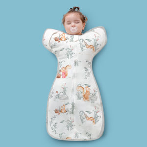 【Gift Box】Einmilk Comfy Cotton Sleeveless Baby Sleeping Bag with Zipper 100% Cotton Muslin Breathable & Comfortable 0-3 Years