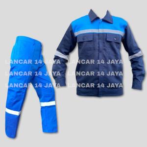 Wearpack Atasan / Kemeja Safety / Kemeja safety K3 wearpack atasan lengan panjang baju Safety Wearpack Atasan Lengan Panjang Kombinasi Scotlight / baju tambang / wearpack atasan Atasan Wearpack Murah / Baju Kerja / baju wearpack kerja proyek