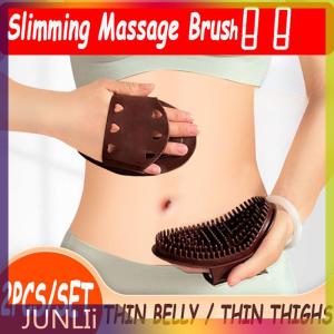 JUNLIi Set Of 2 Brown Massage Brushes For Body Meridian Weight Loss At Home Beauty Salon