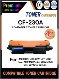 Premium Compatible Toner Cartridge CF-230A for HP LaserJet Pro M203dn/M203dw/M227fdw/M227sdn - High-Quality Printing Consumables