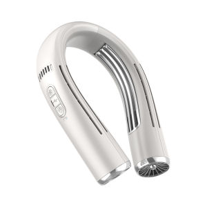 Portable Neck Fan Air Conditioner 6000mAh Rechargeable 2 Cooling Plates 3 Speed Wrap-around Cooling Neck Fan For Office Exercise Hiking