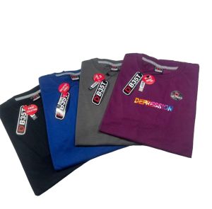 Kaos pria distro lengan pendek 70k dapat 3 pcs bahan tebal sablon simpel motif terbaru by X