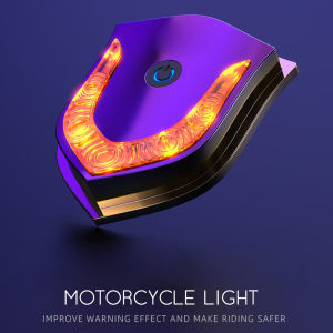 Bostar Durable USB Motorcycle Helmet Light Riding Warning LED Safe Lamp