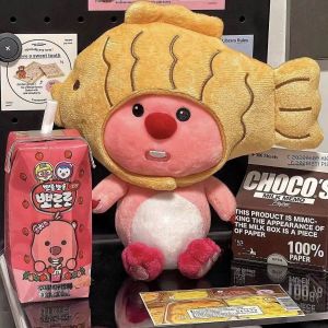 10CM 35CM Key Chain Transformed Fish Hoodie Loopy Beaver Small Cute Plushies Gift Present Kids Toys Birthday 变身露比海狸鱼