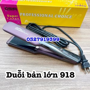 Shouhow Máy Duỗi Tóc Cao Cấp Bản Lớn 918 Chất Liệu Gốm Ceramic Chống Dính Hiệu Quả Cao An Toàn Tiện Dụng 5 Mức Nhiệt Độ 160-230°C