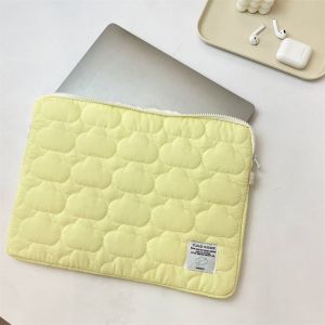 MIIQNUS Portable Laptop Bag Padded Korean Style Laptop Sleeve Soft Lightweight Storage Bag Notebook Storage